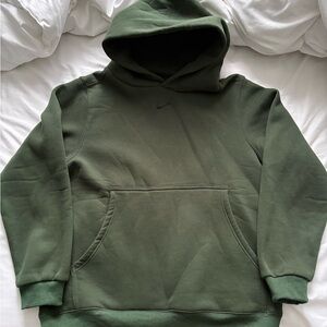 Nike Men's Olive Green Hoodie